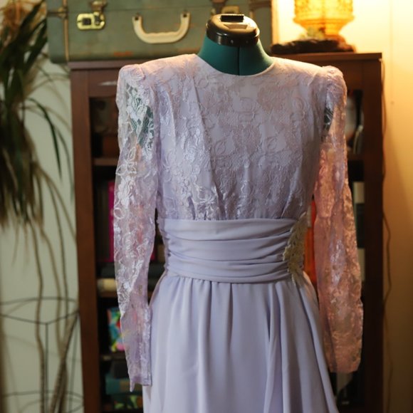 Vintage | purple lace dress - Picture 12 of 16